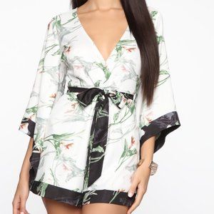 Garden Of Paradise Floral Romper - NWOT
